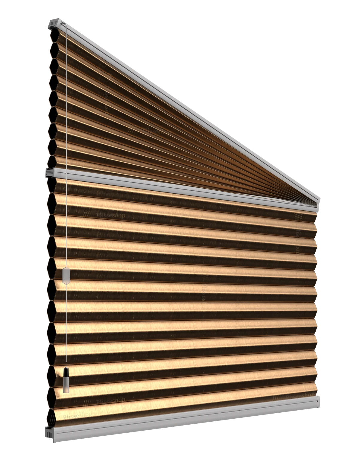 Plisségardin for skråvindu – kjøp på mål fra Plisseshop